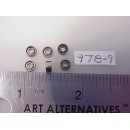 978.9 - Overland diesel truck journal roller-bearing inserts or 2mm axle tips (6). 5mm OD x 2.5mm thick - Pkg. 6